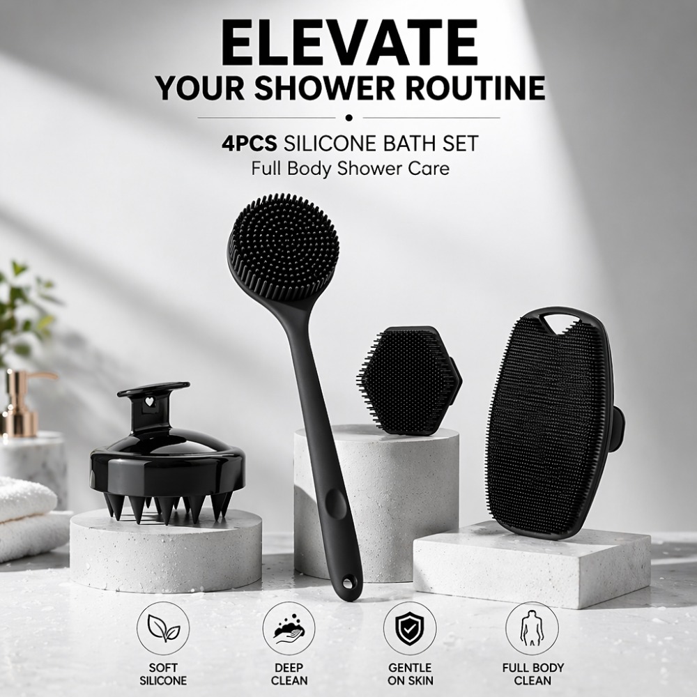 Dry Brush Body - Ensemble de 4 brosses exfoliantes en