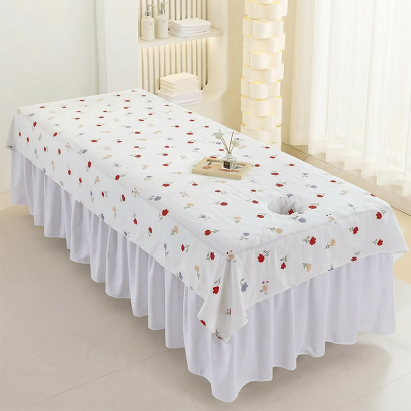 Drap de table de massage impri - Wellness Spa And Salon avis et prix